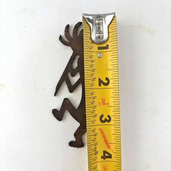 Kokopelli Metal Reversible Drawer Knob Lot 3 Southwestern Lodge Cabin Rustic - Picture 5 of 5